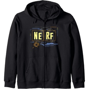 Nerf Periodic Elements Of Nerf Zip Hoodie(Black)
