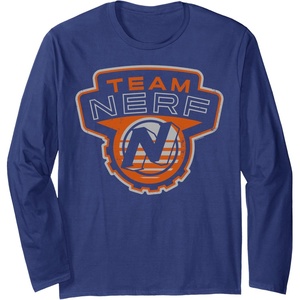Nerf Team Nerf Logo Long Sleeve T-Shirt(Navy Blue)