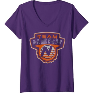 Nerf Team Nerf Logo V-Neck T-Shirt(Purple)
