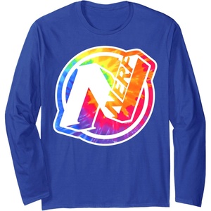 Nerf Tie Dye Logo Long Sleeve T-Shirt(Royal Blue)