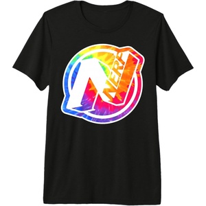 Nerf Tie Dye Logo Premium Tri-blend T-Shirt(Black)