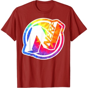 Nerf Tie Dye Logo T-Shirt(Cranberry Red)