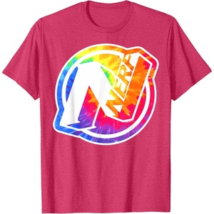 Nerf Tie Dye Logo T-Shirt(Red Heather)