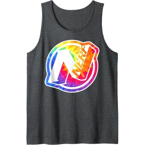 Nerf Tie Dye Logo Tank Top(Dark Heather Grey)