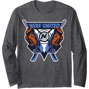 Nerf United Blasters Long Sleeve T-Shirt(Dark Heather Grey)