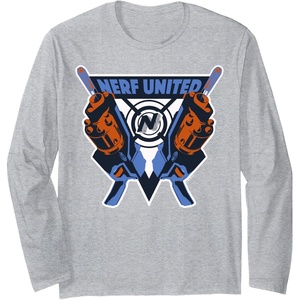 Nerf United Blasters Long Sleeve T-Shirt(Heather Grey)