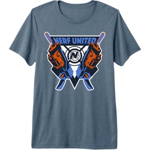 Nerf United Blasters Premium Tri-blend T-Shirt(Slate Grey)