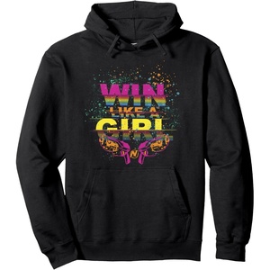 Nerf Win Like A Girl Pullover Hoodie(Black)