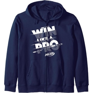 Nerf Win Like A Pro Zip Hoodie(Navy Blue)