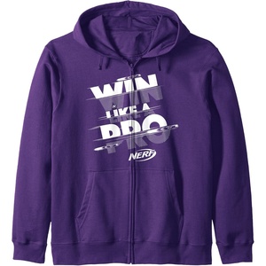 Nerf Win Like A Pro Zip Hoodie(Purple)