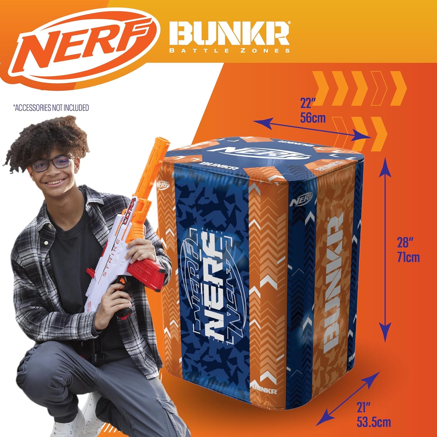 image:imageNERF BUNKR Battle Royale Inflatable Bunker BattlezoneBattle Royale