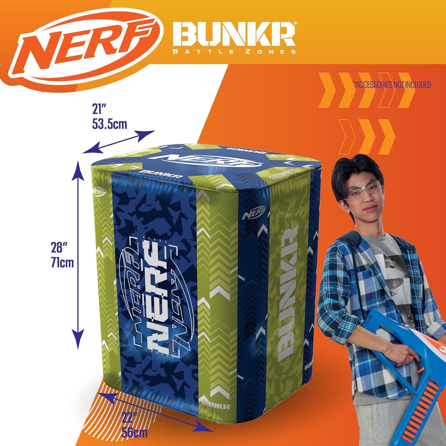 image:imageNERF BUNKR Battle Royale Inflatable Bunker BattlezoneBattle Royale
