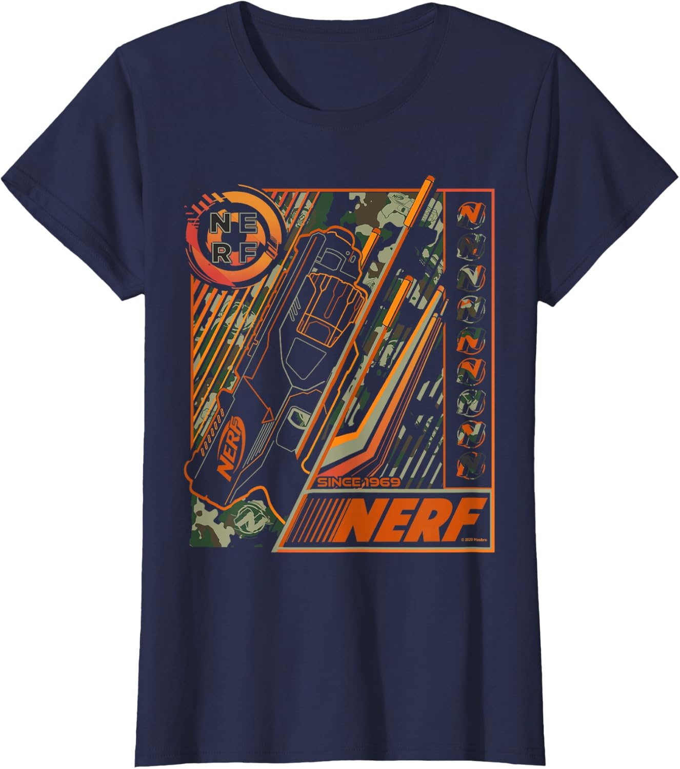image:imageNerf Blaster Since 1969 Poster TShirtNavy Blue