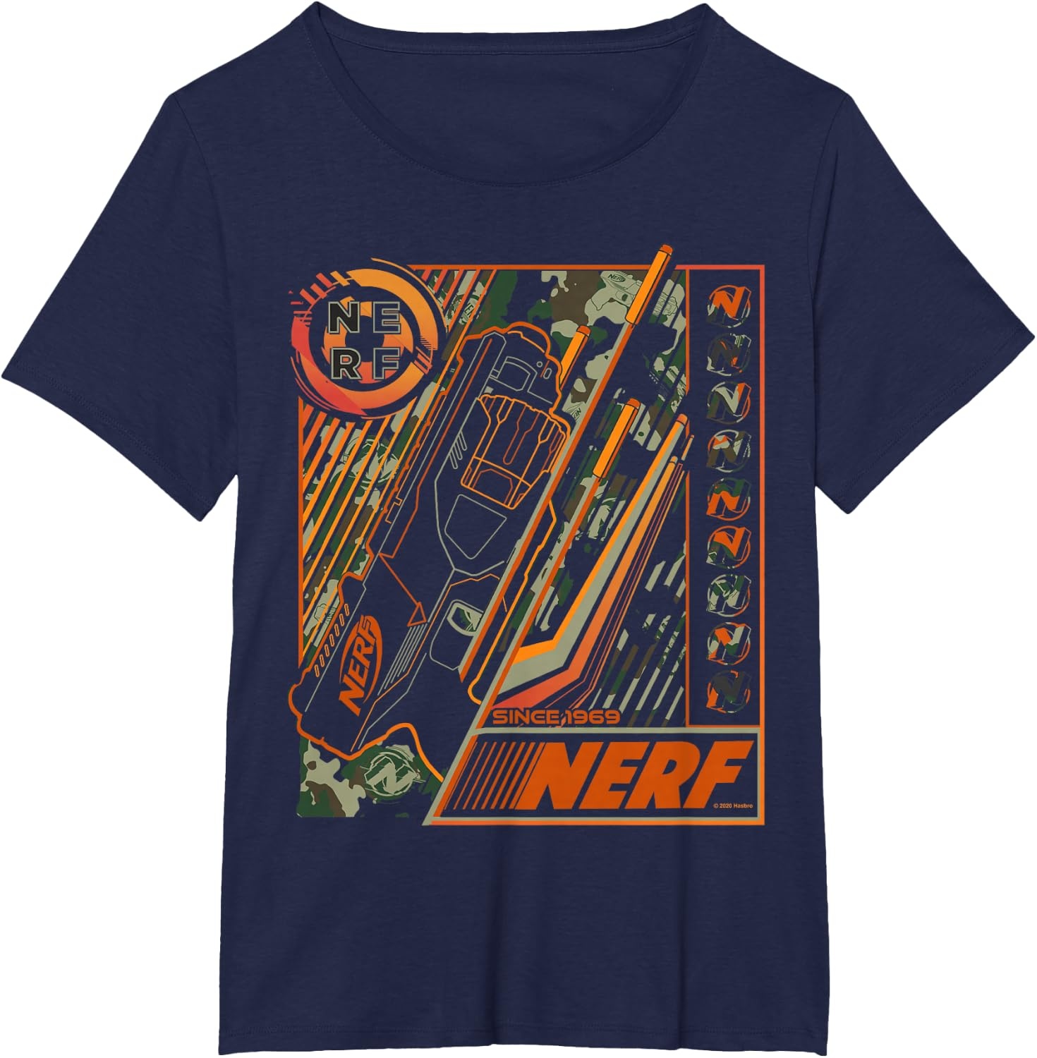 image:imageNerf Blaster Since 1969 Poster TShirtNavy Blue