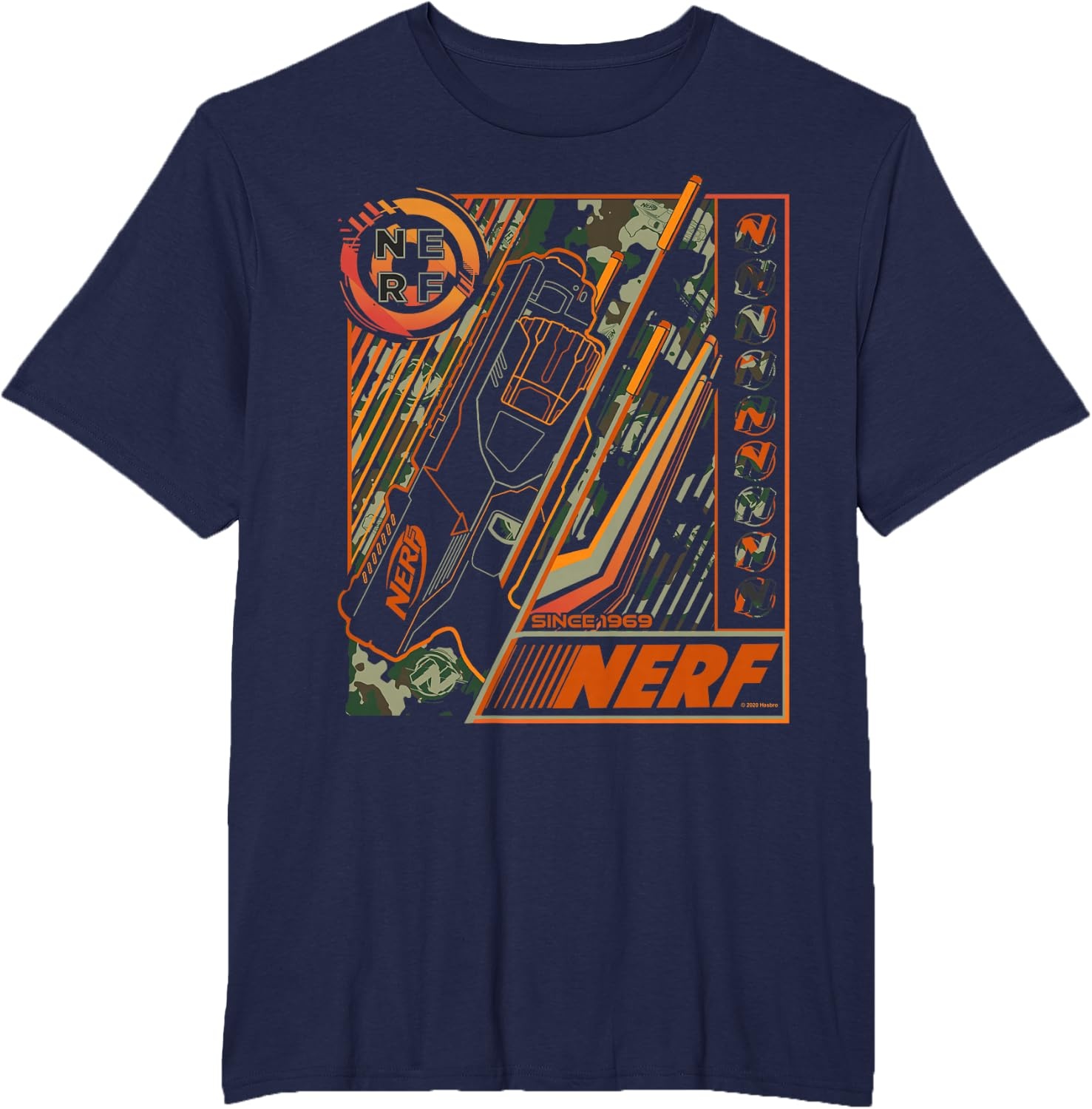 image:imageNerf Blaster Since 1969 Poster TShirtNavy Blue