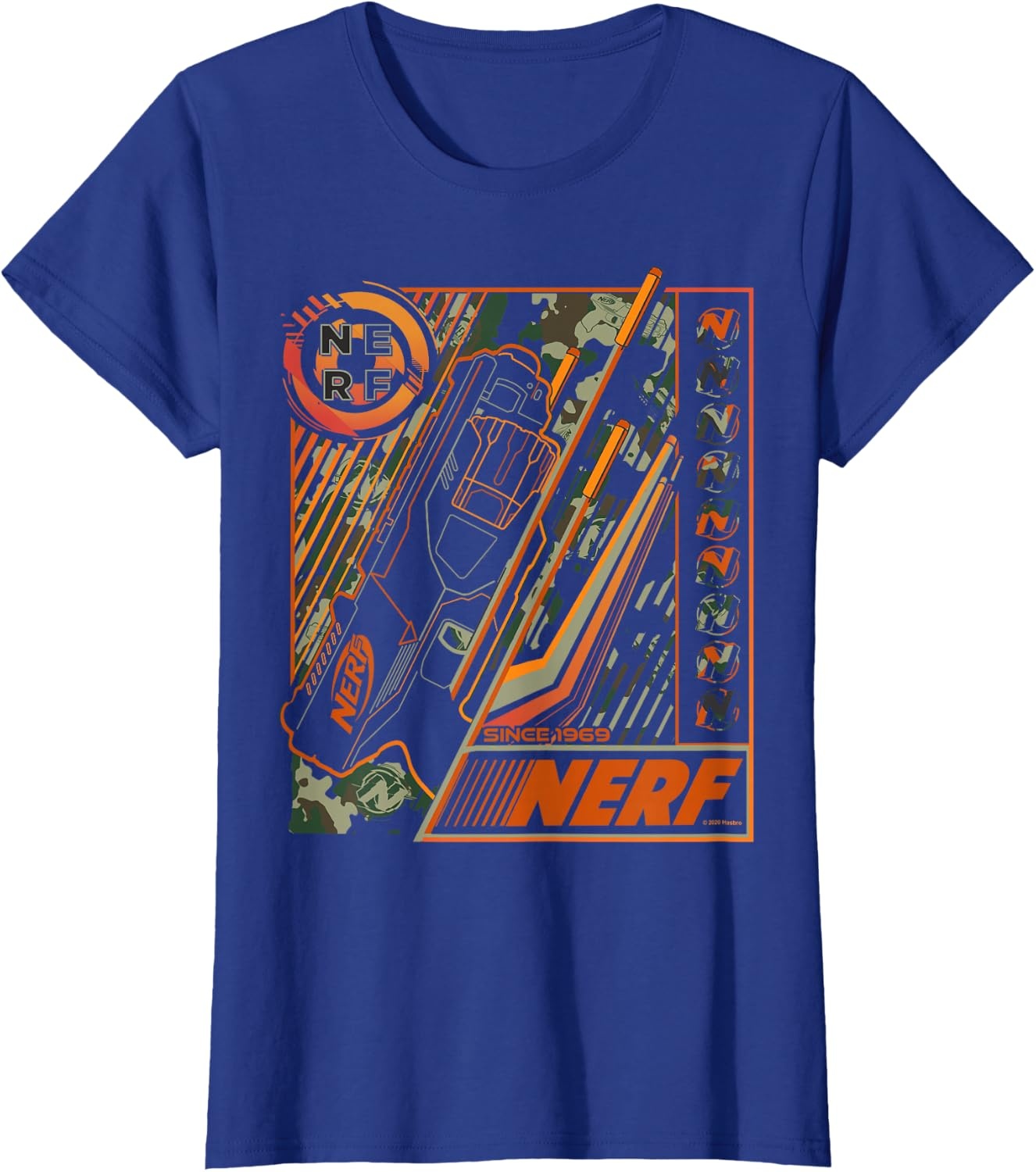 image:imageNerf Blaster Since 1969 Poster TShirtRoyal Blue