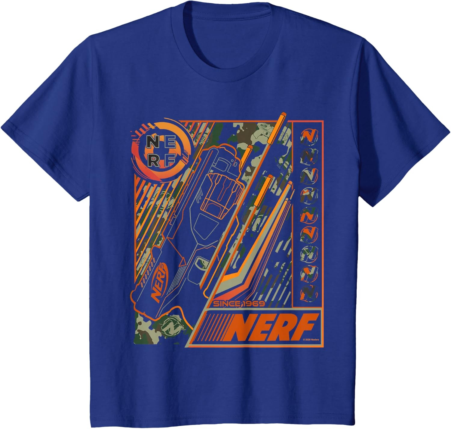 image:imageNerf Blaster Since 1969 Poster TShirtRoyal Blue