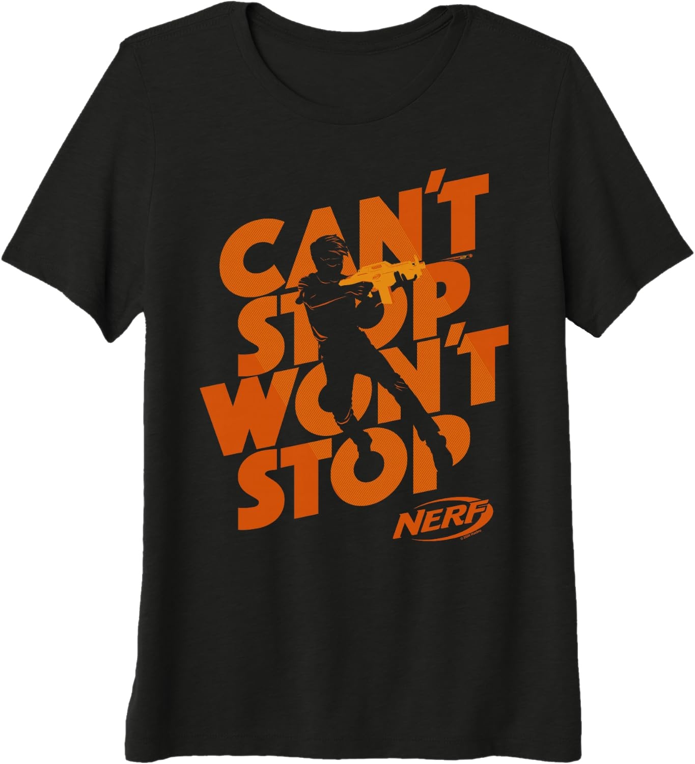image:imageNerf Cant Stop Wont Stop Silhouette Premium Triblend TShirtBlack