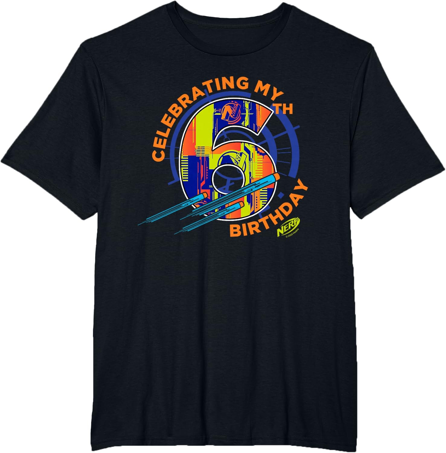 image:imageNerf Celebrating My 6th Birthday TShirt SmallBlack