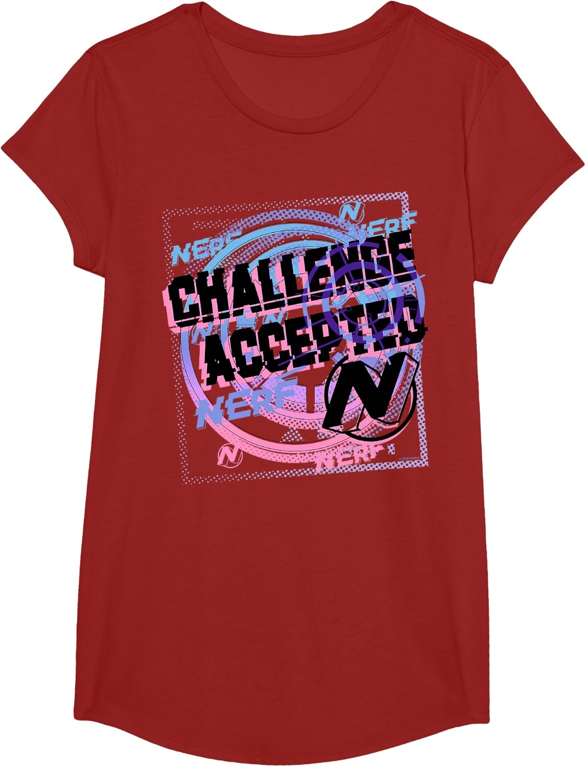 image:imageNerf Challenge Accepted TShirtCranberry Red