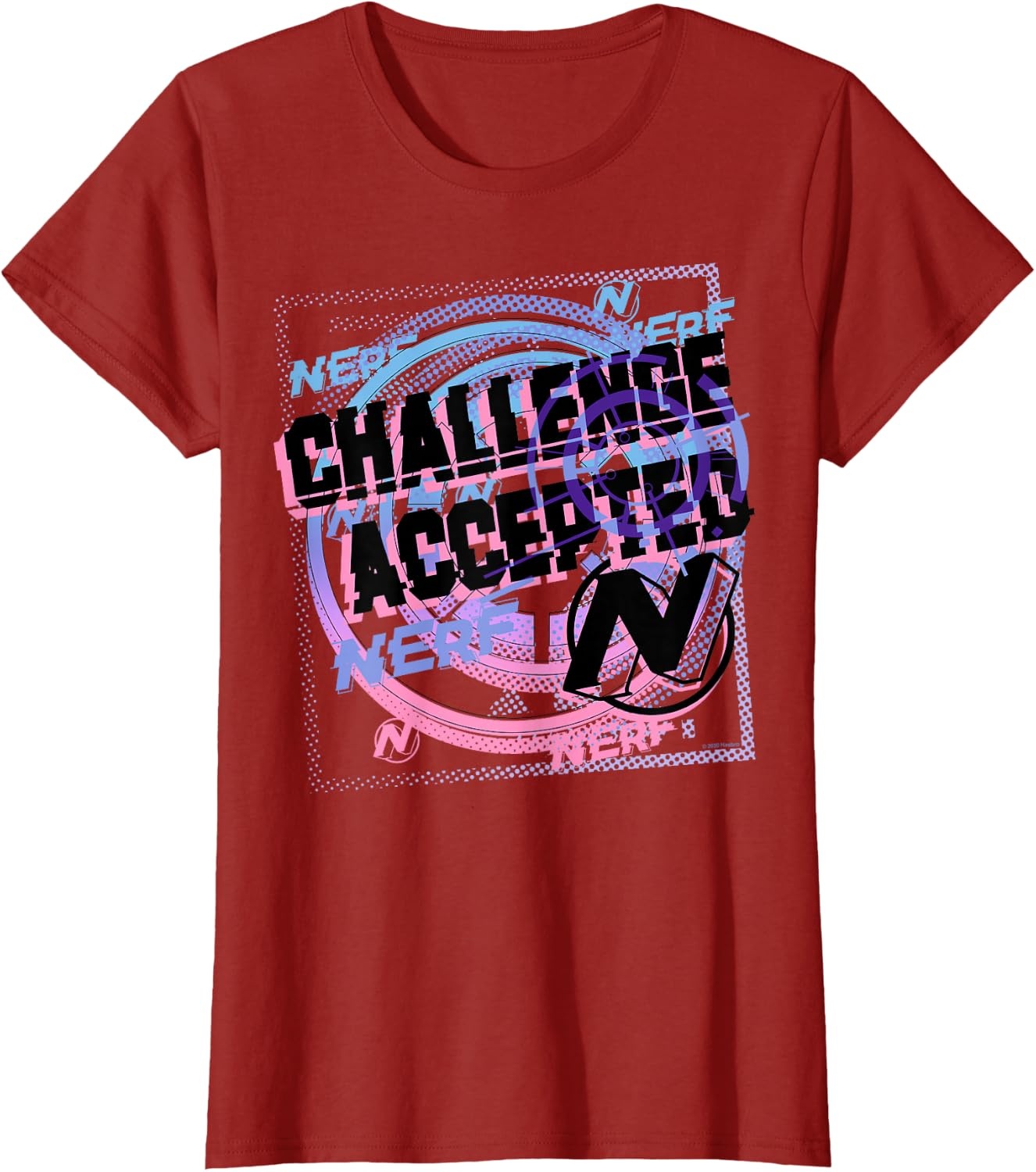 image:imageNerf Challenge Accepted TShirtCranberry Red