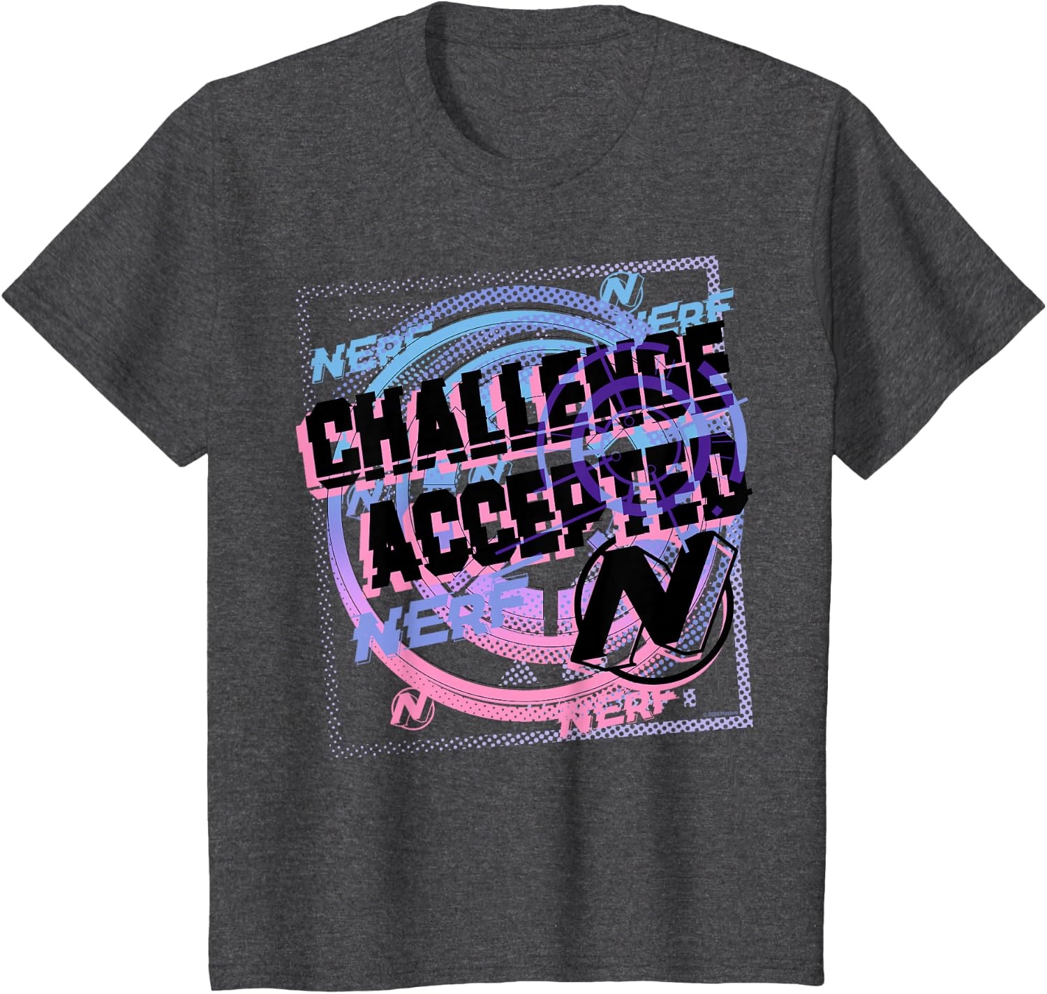 image:imageNerf Challenge Accepted TShirtDark Heather Grey