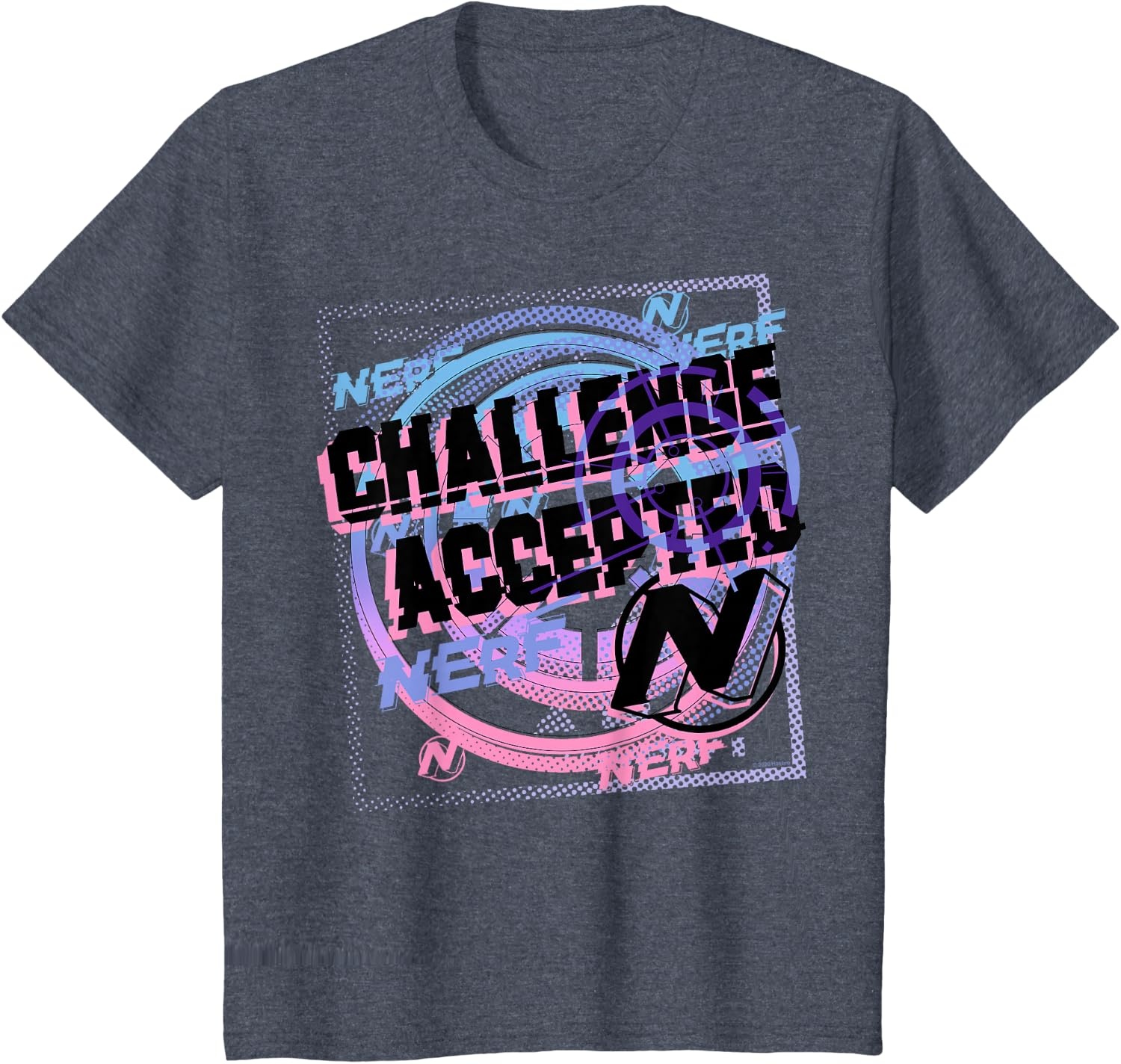 image:imageNerf Challenge Accepted TShirtHeather Blue
