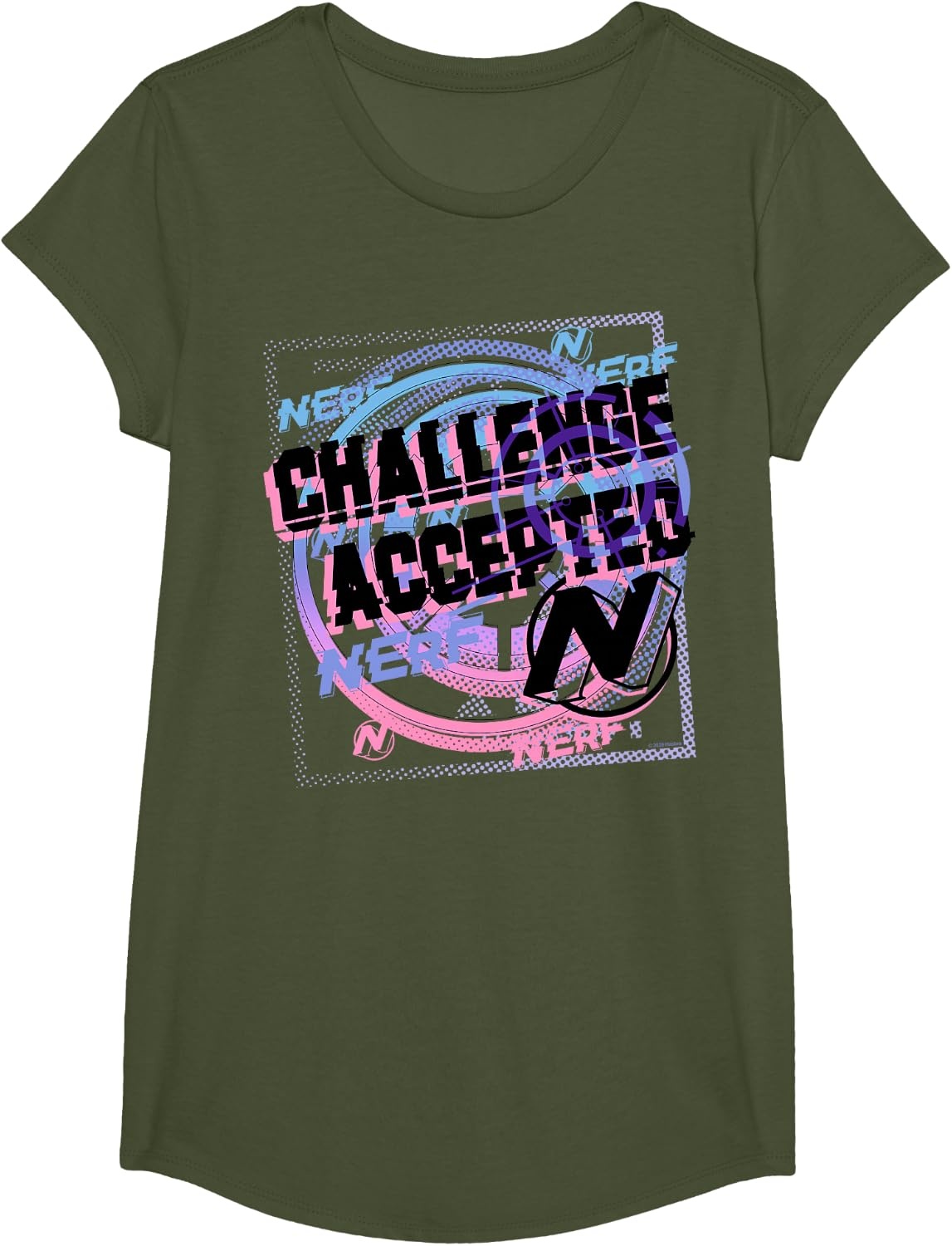 image:imageNerf Challenge Accepted TShirtOlive Green