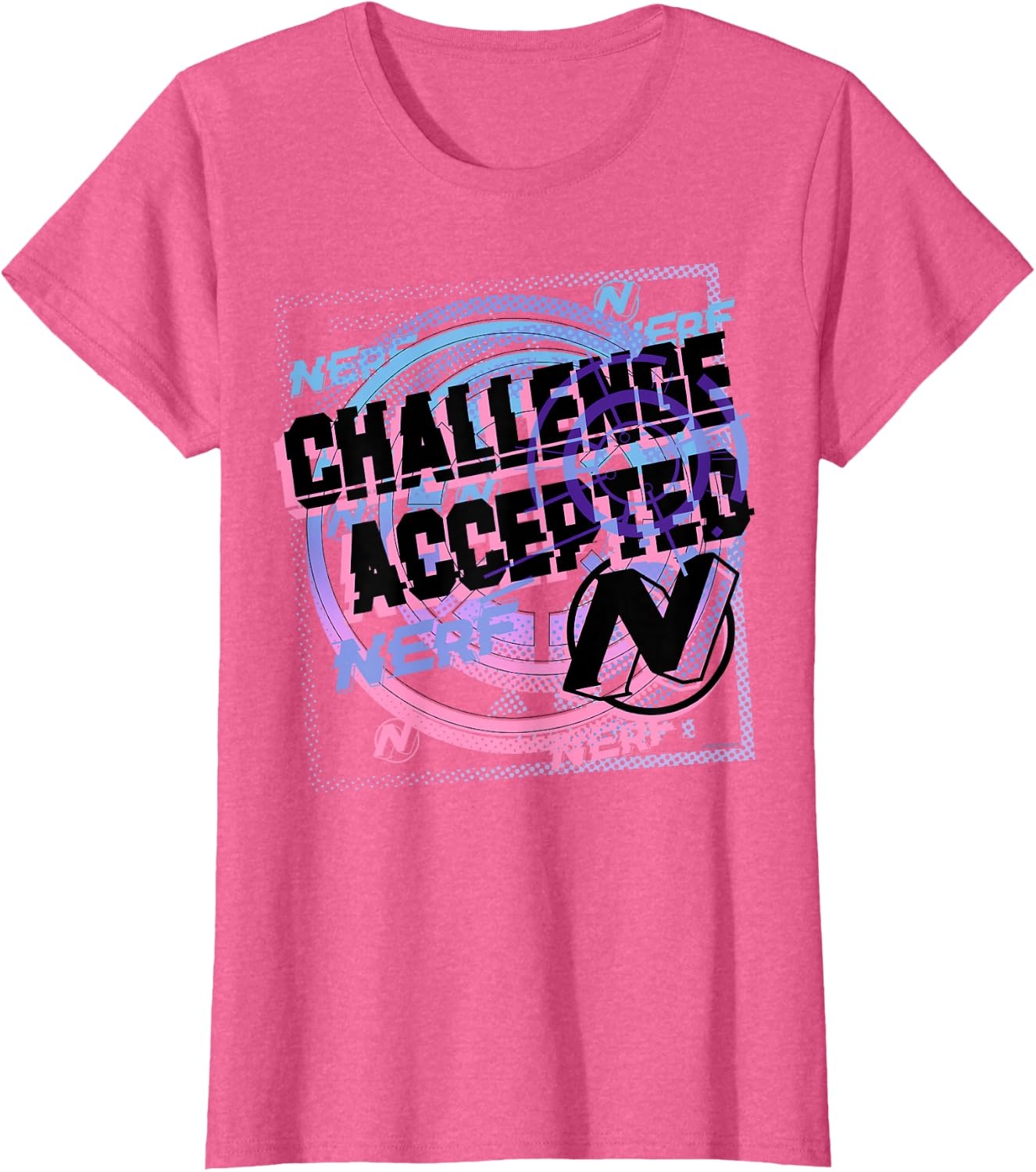 image:imageNerf Challenge Accepted TShirtPink Heather