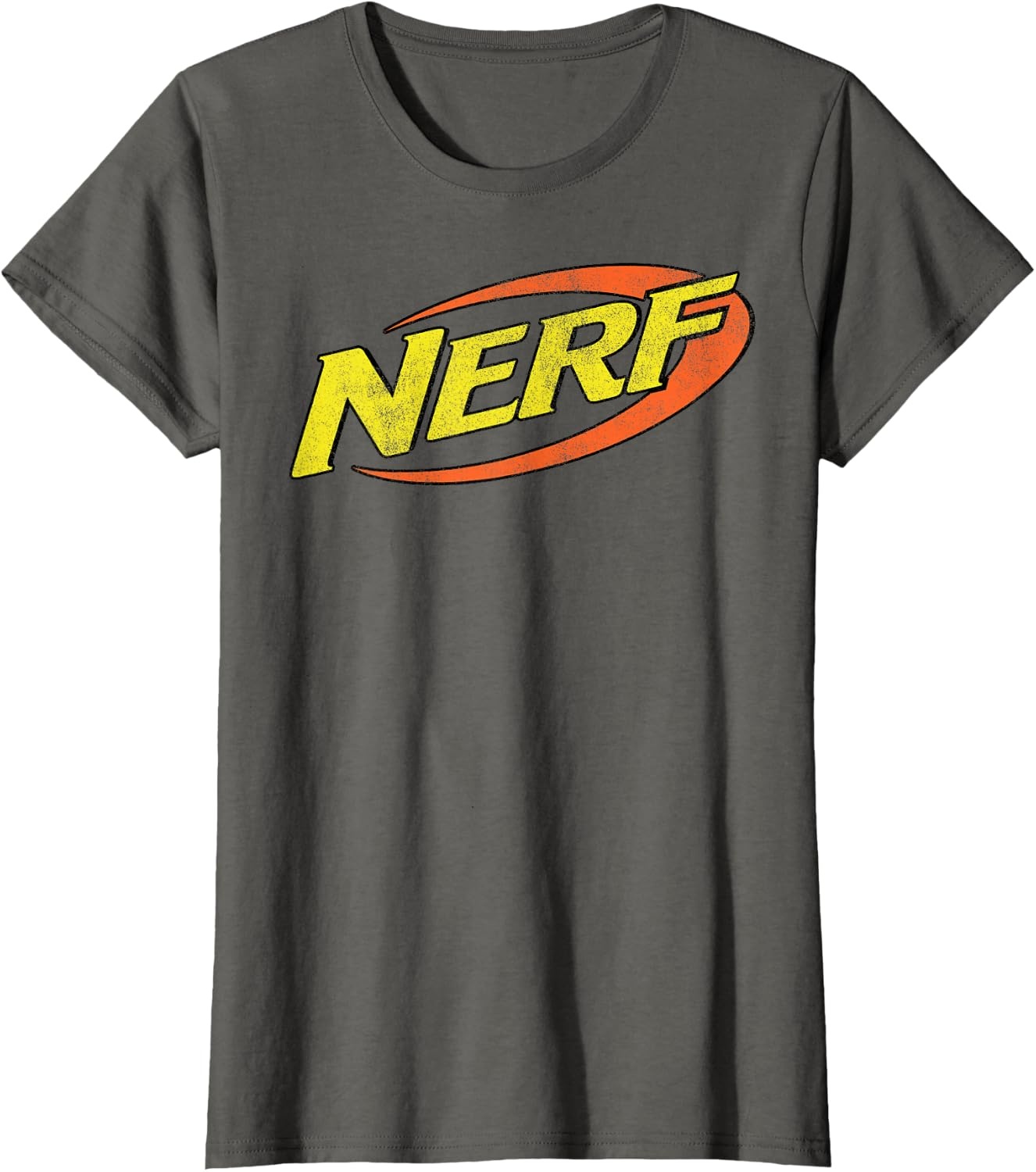 image:imageNerf Classic Distressed Retro Color Logo TShirt SmallAsphalt Grey