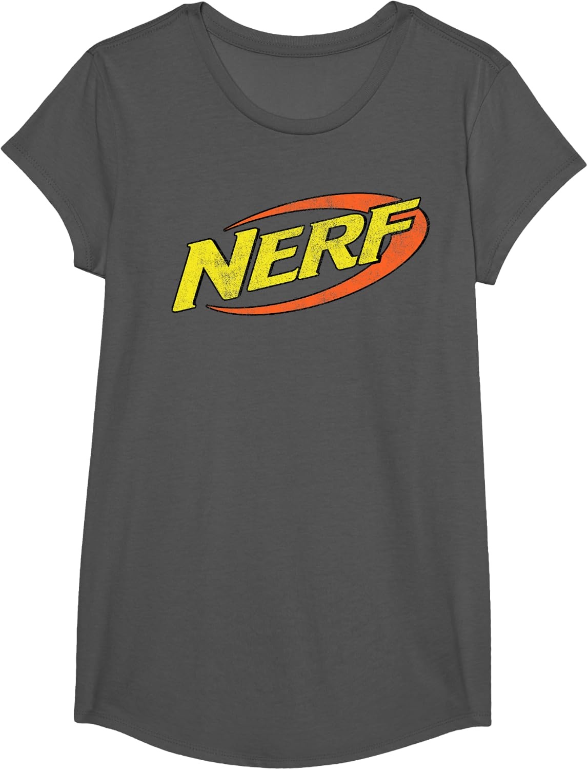image:imageNerf Classic Distressed Retro Color Logo TShirt SmallAsphalt Grey