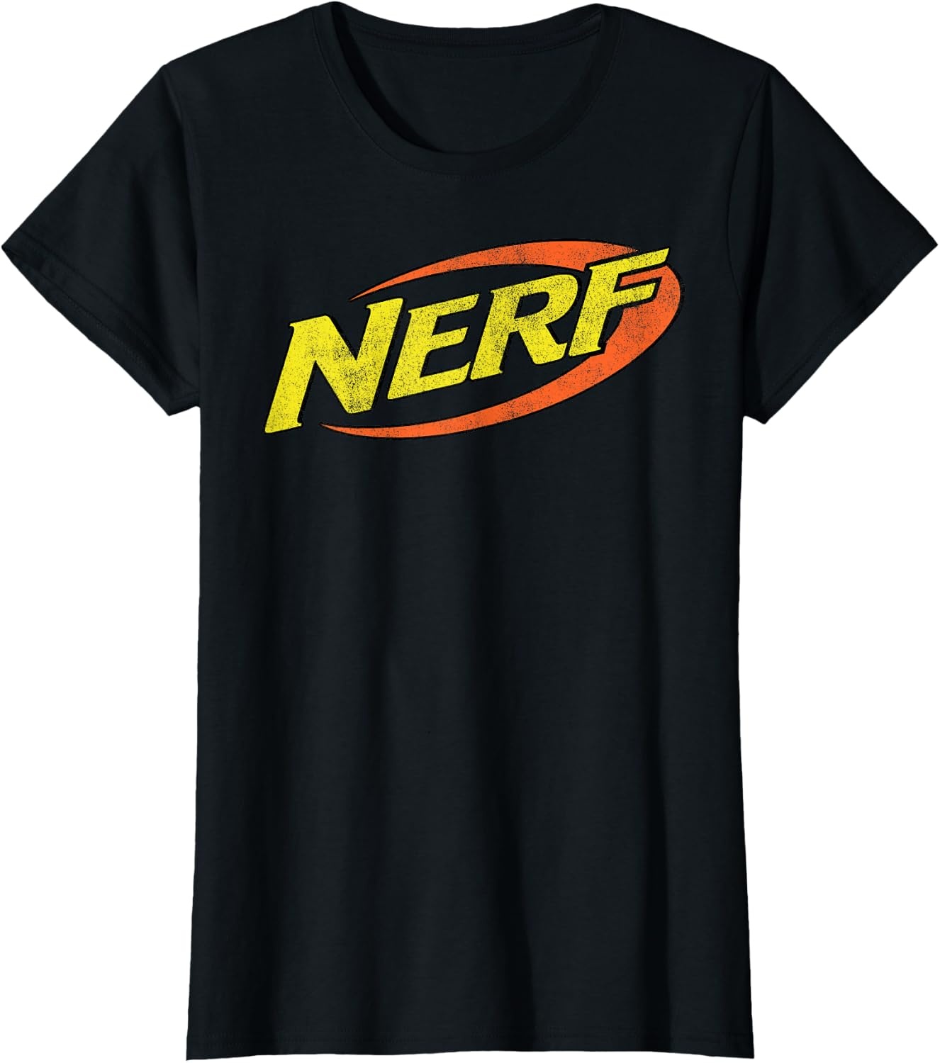 image:imageNerf Classic Distressed Retro Color Logo TShirt SmallBlack