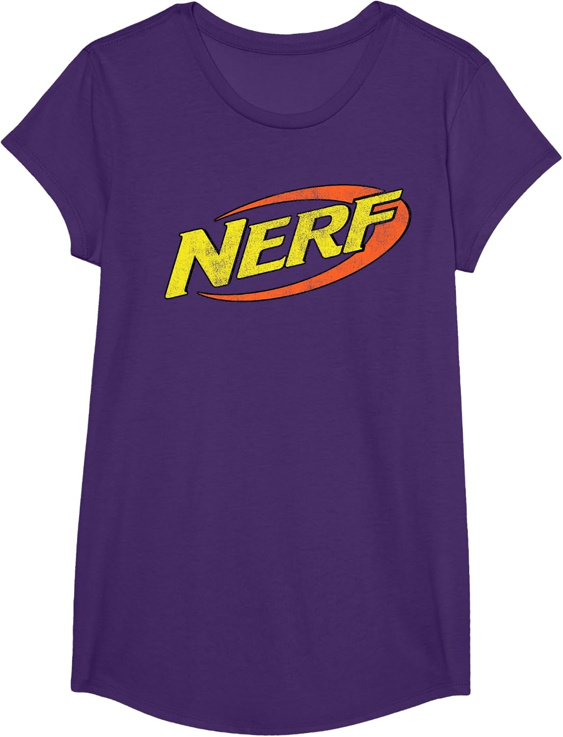 image:imageNerf Classic Distressed Retro Color Logo TShirt SmallPurple