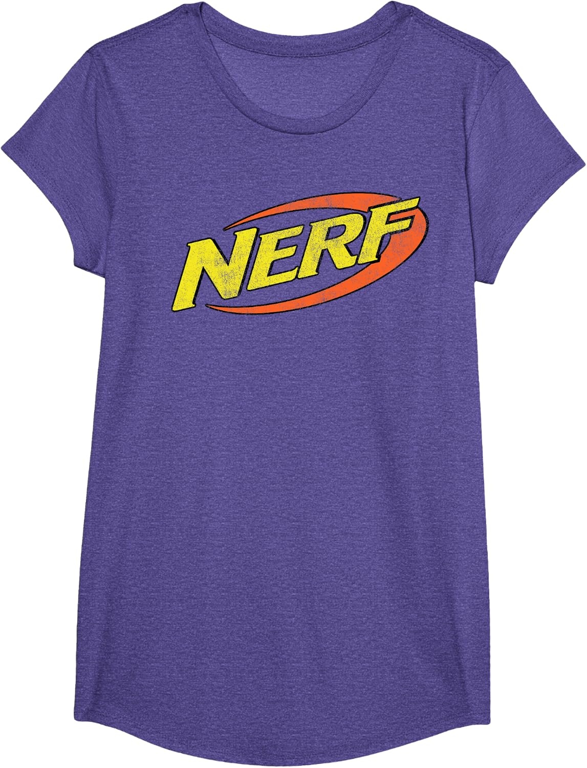 image:imageNerf Classic Distressed Retro Color Logo TShirt SmallPurple Heather