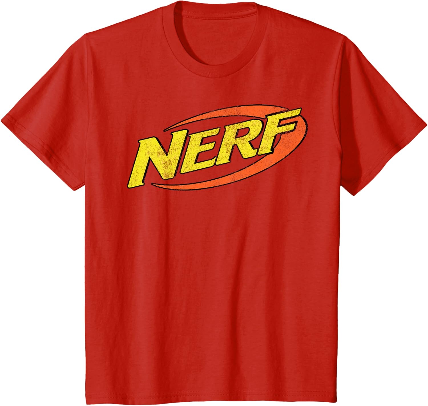 image:imageNerf Classic Distressed Retro Color Logo TShirt SmallRed