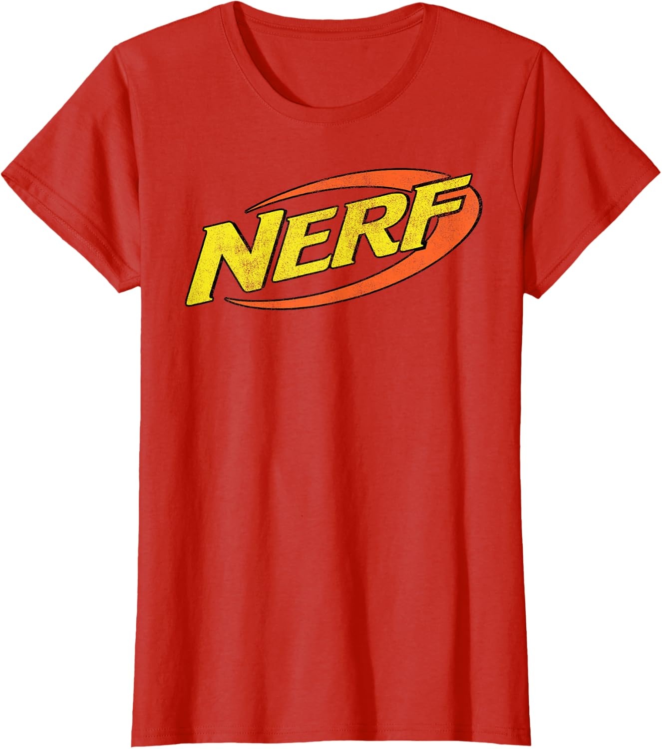 image:imageNerf Classic Distressed Retro Color Logo TShirt SmallRed