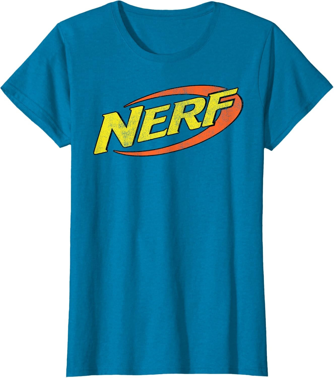 image:imageNerf Classic Distressed Retro Color Logo TShirt SmallSapphire Blue