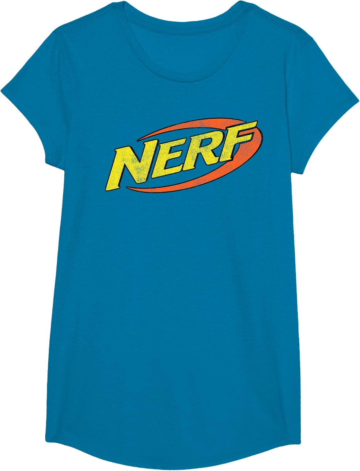 image:imageNerf Classic Distressed Retro Color Logo TShirt SmallSapphire Blue
