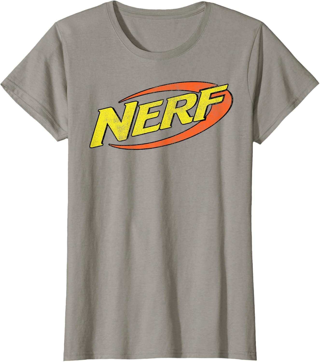 image:imageNerf Classic Distressed Retro Color Logo TShirt SmallSlate Grey