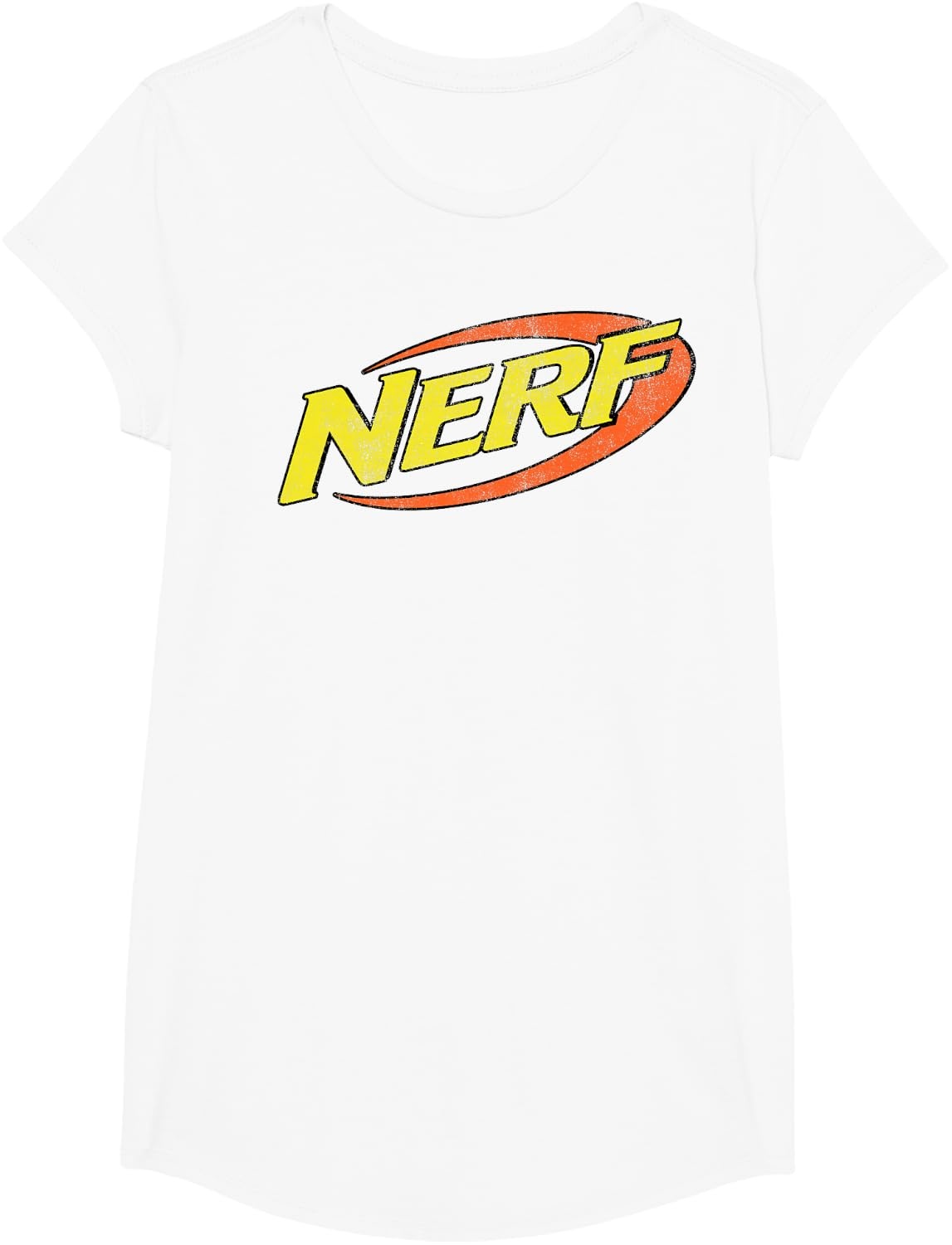image:imageNerf Classic Distressed Retro Color Logo TShirt SmallWhite
