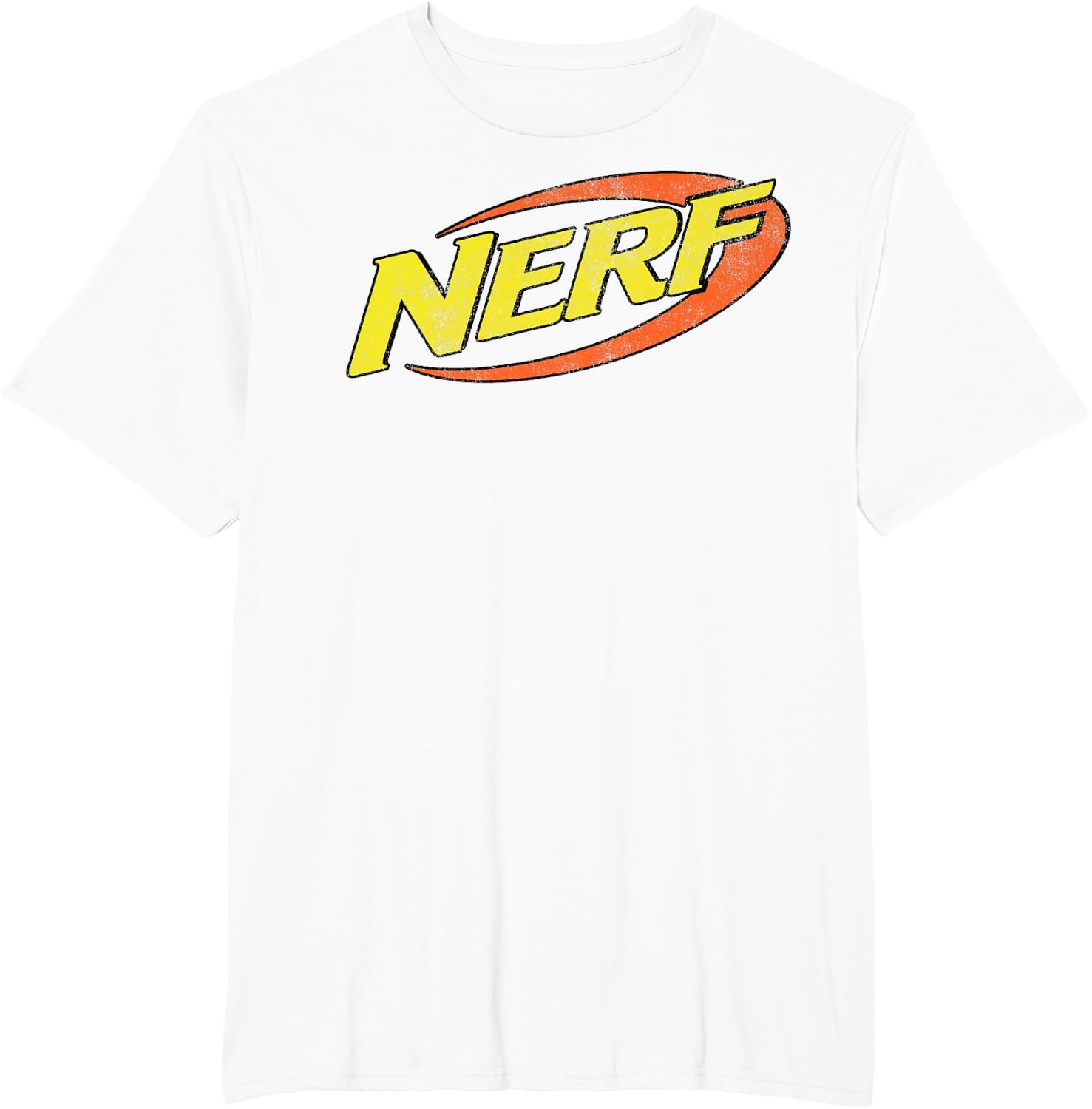 image:imageNerf Classic Distressed Retro Color Logo TShirt SmallWhite