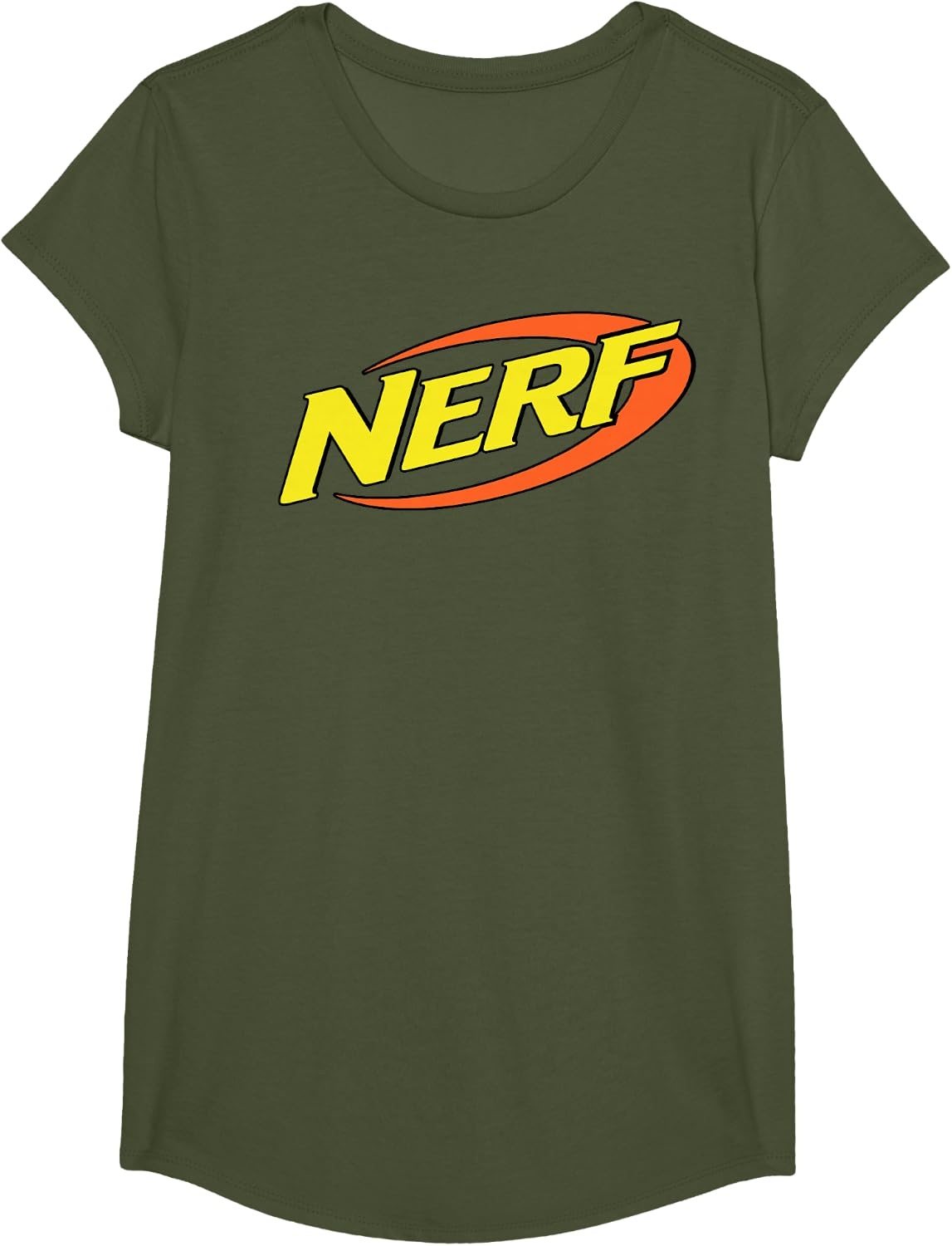 image:imageNerf Classic Retro Color Logo TShirt SmallOlive Green