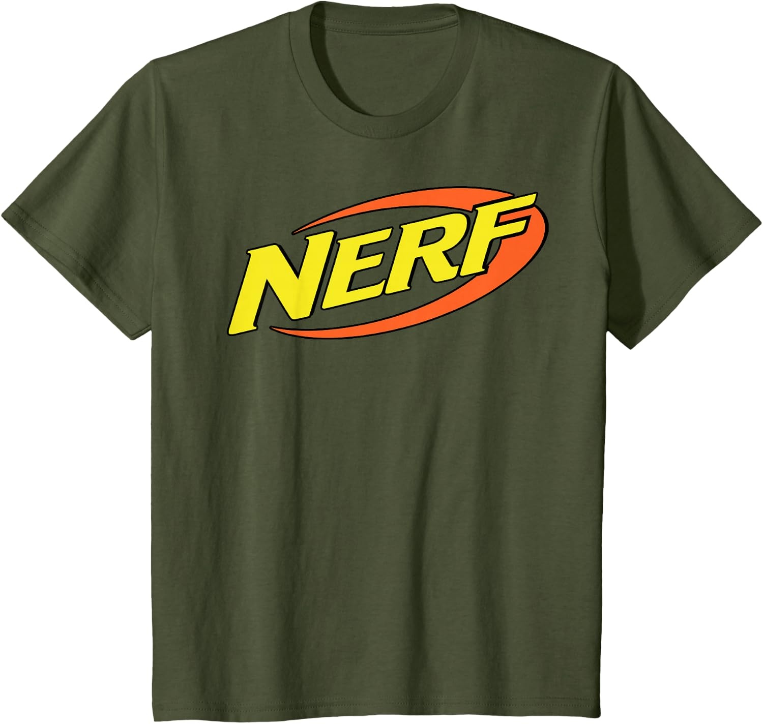 image:imageNerf Classic Retro Color Logo TShirt SmallOlive Green