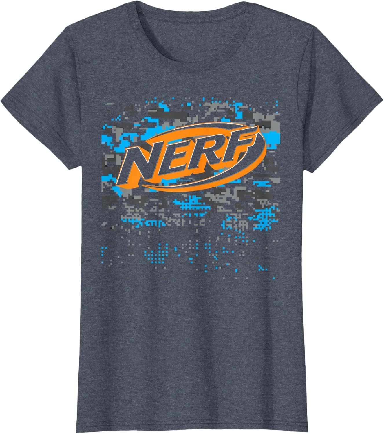 image:imageNerf Glitch Camouflage Logo TShirtHeather Blue