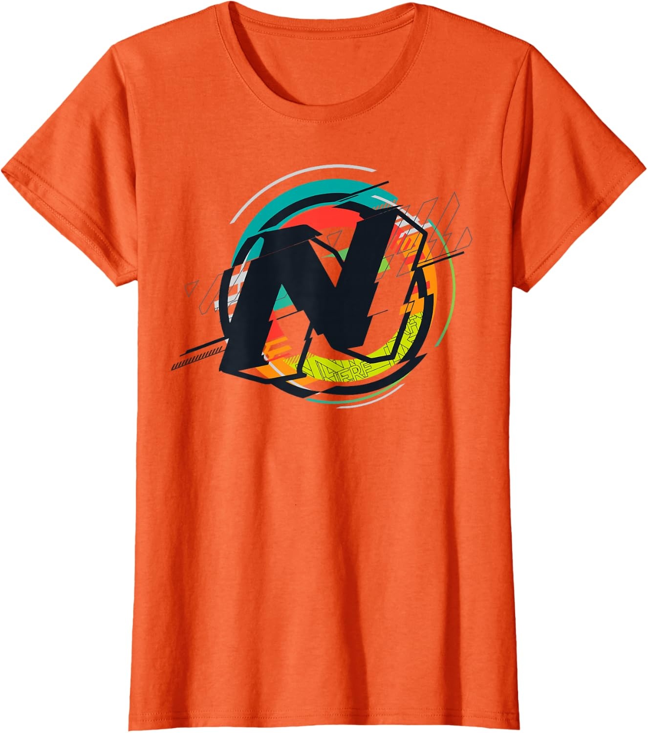 image:imageNerf Glitch Colour Graphic Logo TShirtOrange