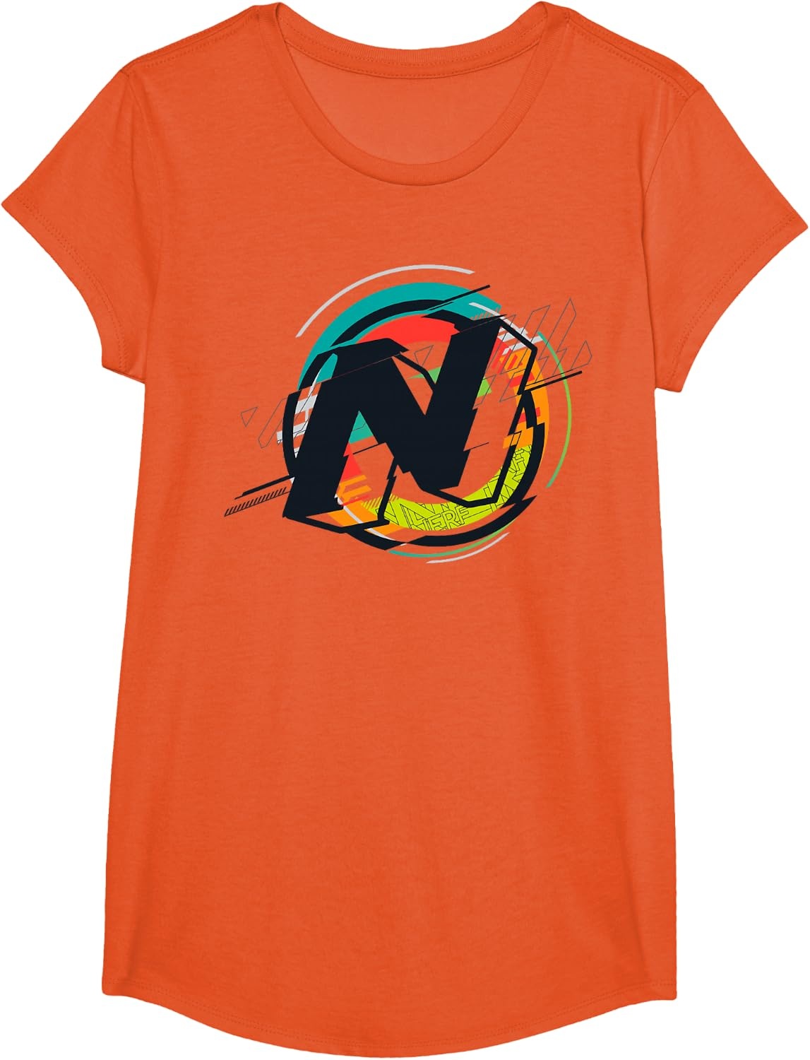 image:imageNerf Glitch Colour Graphic Logo TShirtOrange