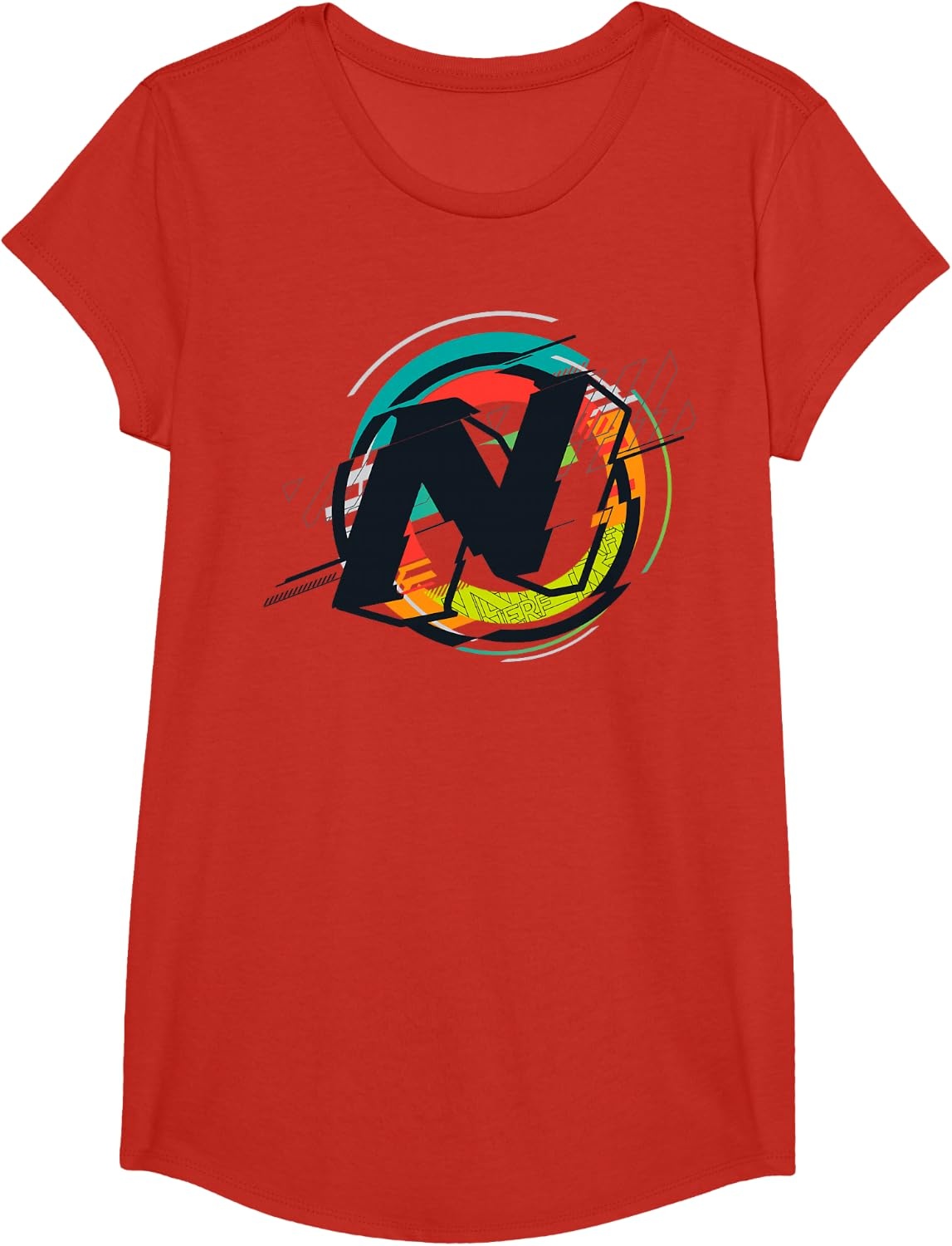 image:imageNerf Glitch Colour Graphic Logo TShirtRed