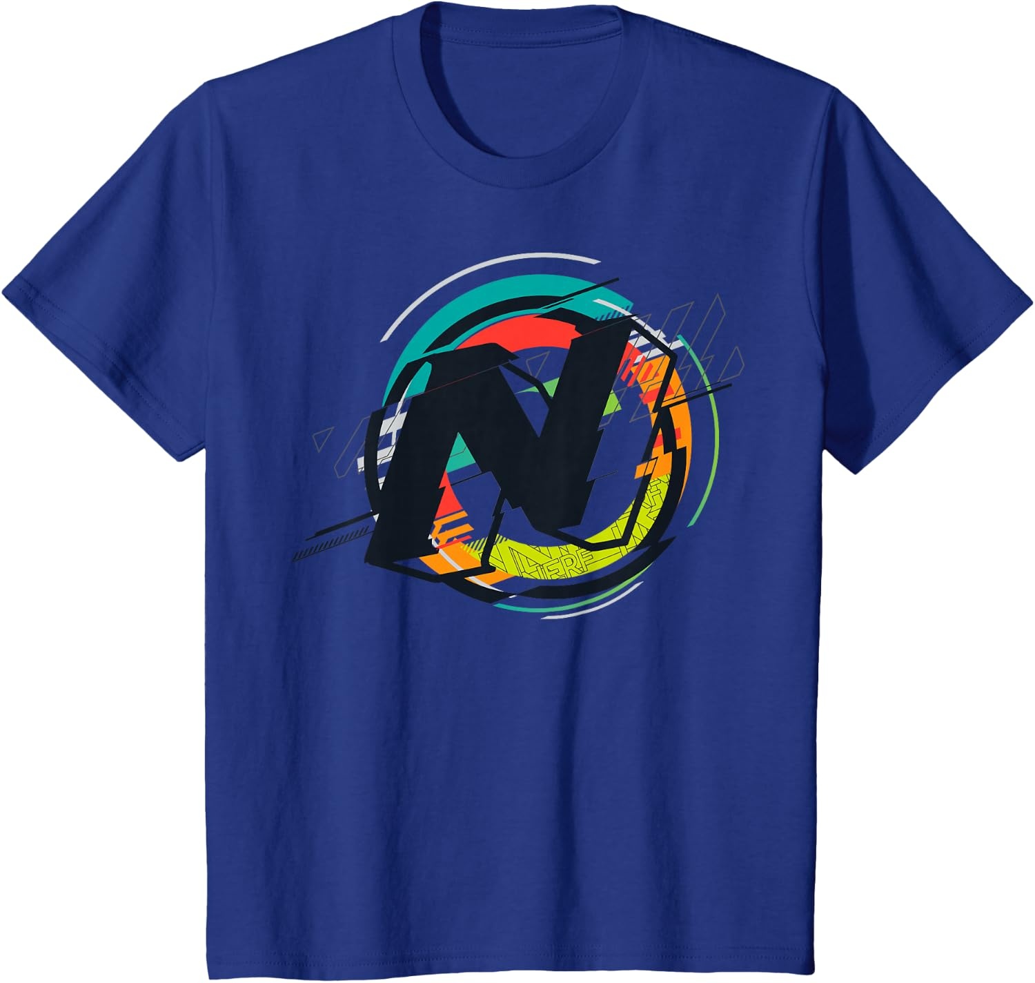 image:imageNerf Glitch Colour Graphic Logo TShirtRoyal Blue