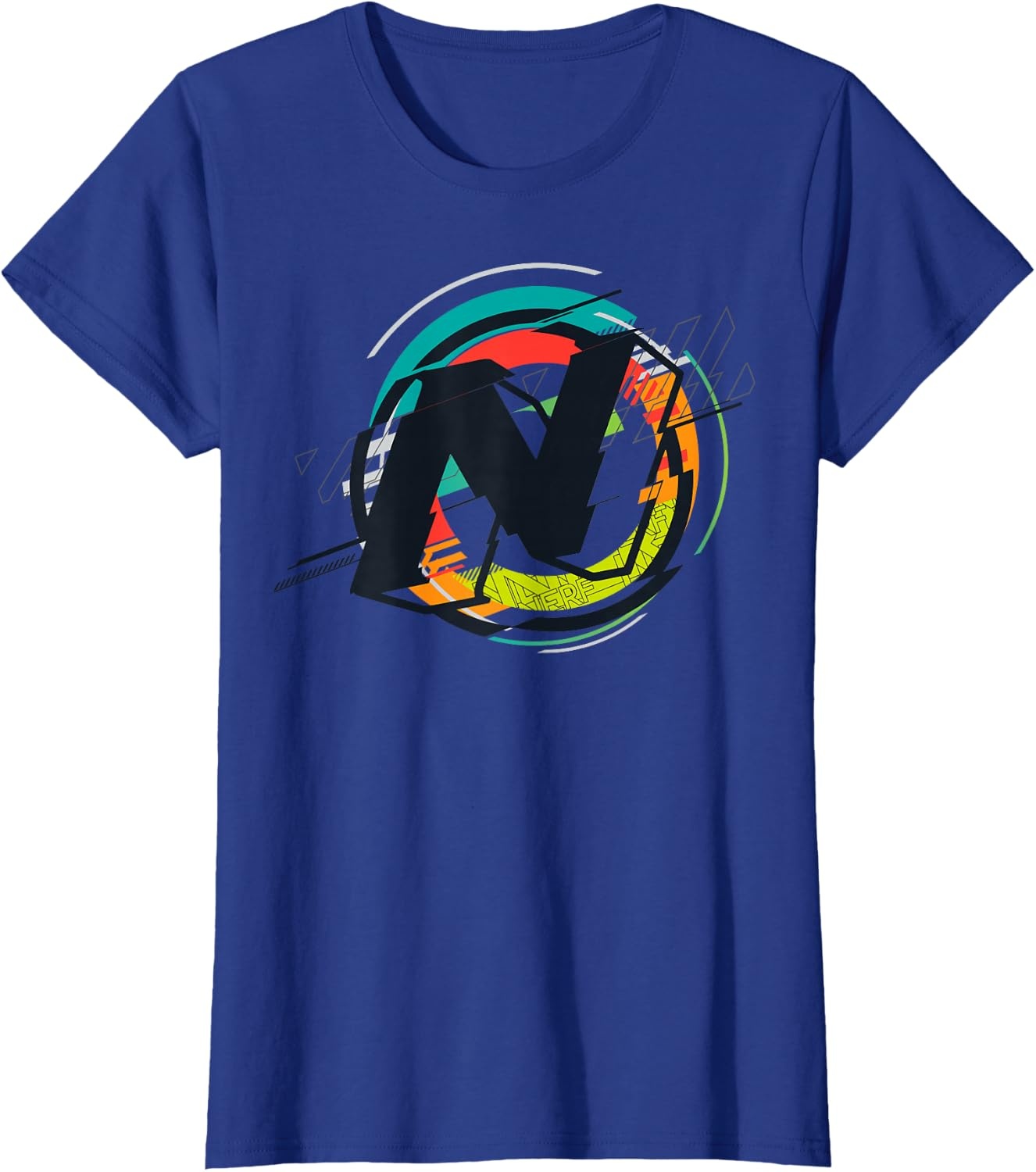 image:imageNerf Glitch Colour Graphic Logo TShirtRoyal Blue