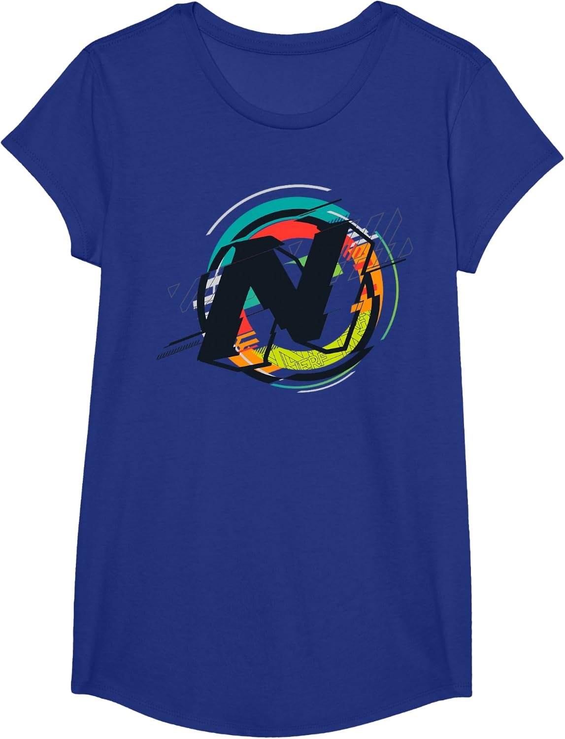 image:imageNerf Glitch Colour Graphic Logo TShirtRoyal Blue